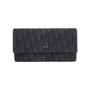 Christian Dior Oblique Long Flap Wallet Bifold